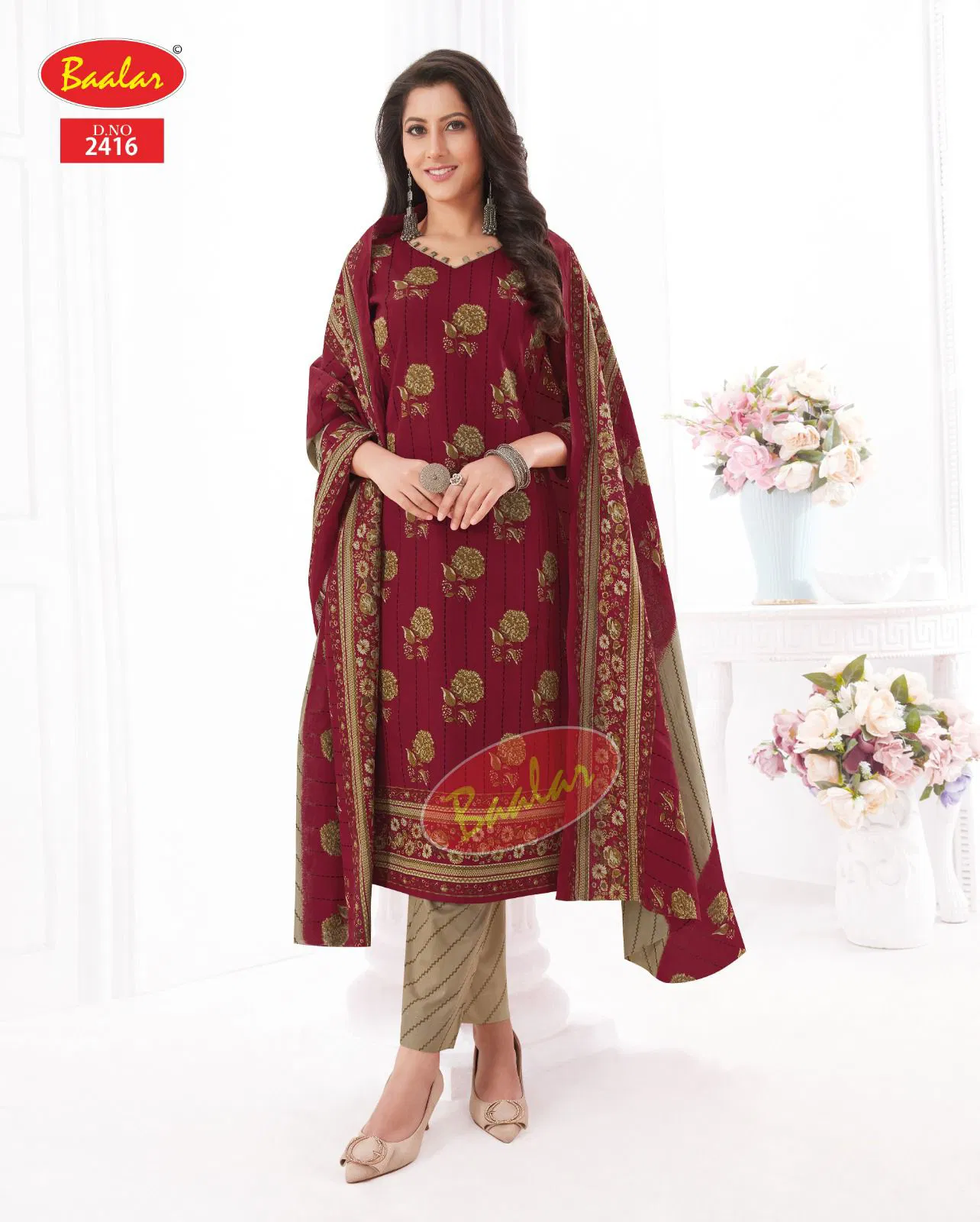 Zaara Vol 14 By Baalar Cotton Printed Dress Material Collection